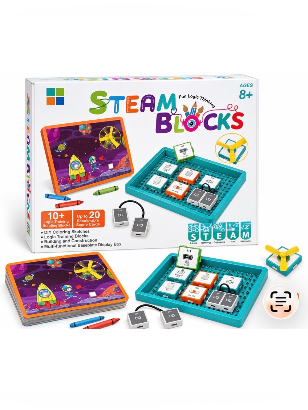 STEAM BLOCKS Fun Logic Thinking BLOCKS
Science Circuit Board For Kids AGES 8+